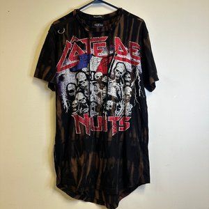 LONG Cote De Nuits Designer Skulls England Cities T-shirt Men's Large